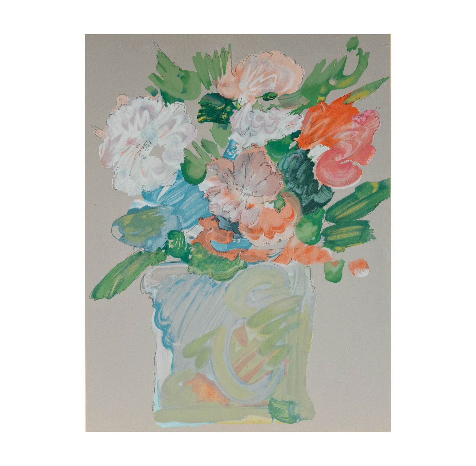 Peter Max, B. 1937, Vase of Flowers (1 of 11)