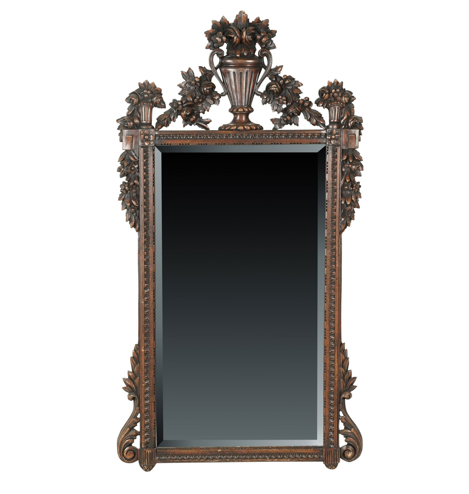 A Georgian-Style Carved Wood Mirror (1 of 8)
