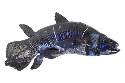 A Royal Copenhagen Blue Fish Wall Sculpture