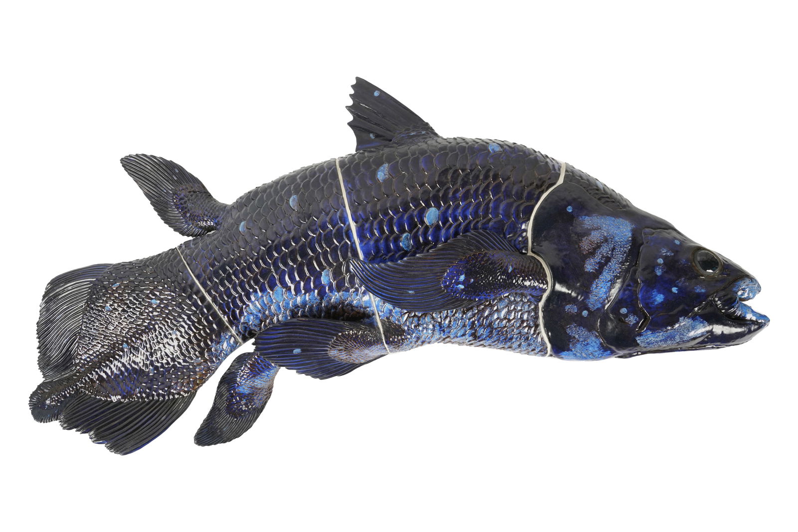 A Royal Copenhagen Blue Fish Wall Sculpture (1 of 13)