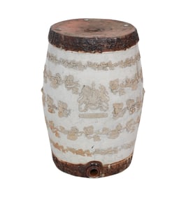 A Glazed Pottery Garden Seat Ceramic
