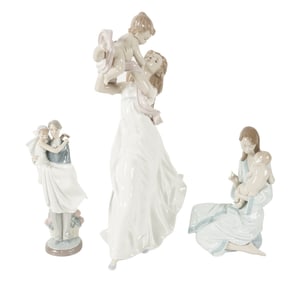 Three Lladro Porcelain Figural Groups