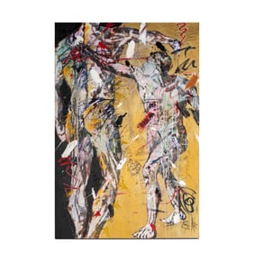 Paul Ecke, B. 1953, Untitled (Abstract Figures)