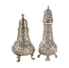Two American Sterling Shakers