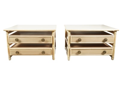 A Pair of McGuire End Tables