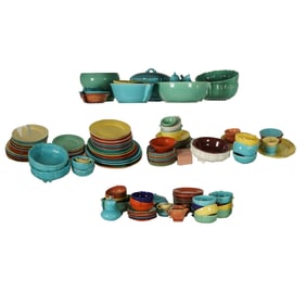 A Large Group of Gladding McBean Pottery Tablewares