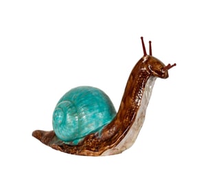 A French Faience Figure of a Snail