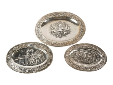 A Group of Silver Relief Plaques