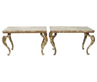 A Pair of Giltwood Side Tables