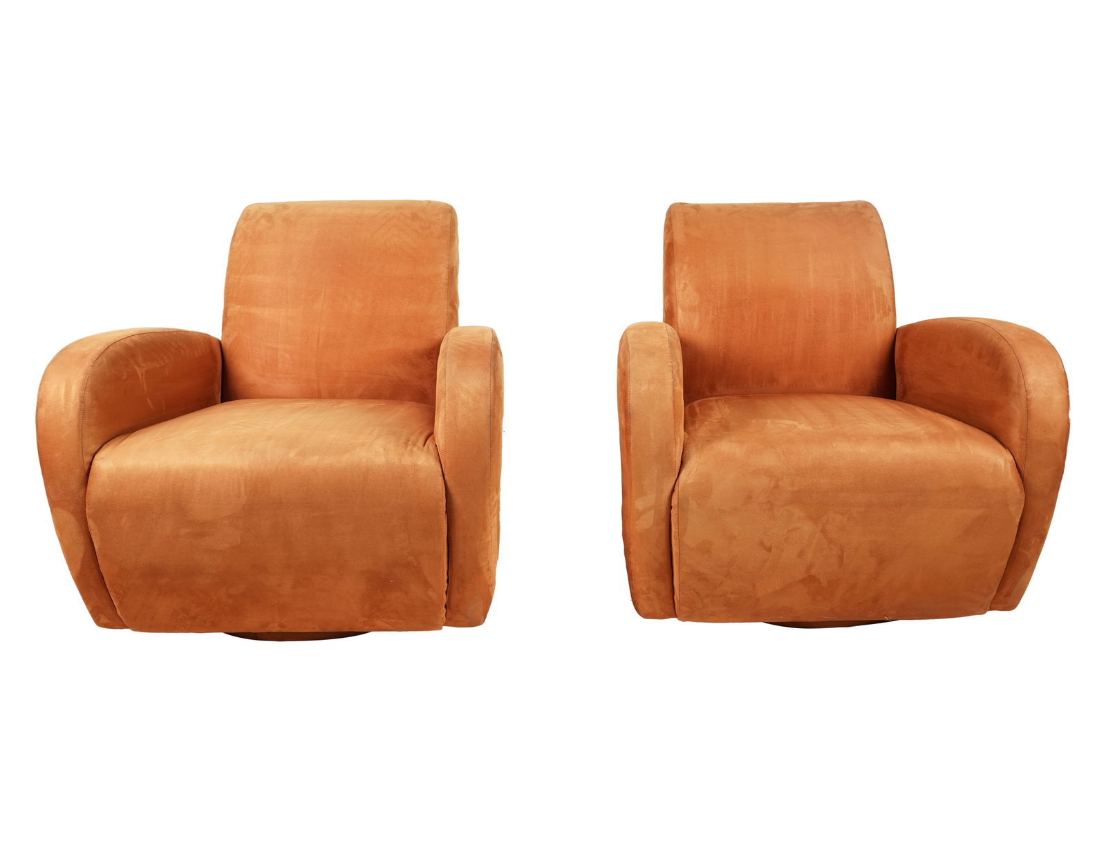 A Pair of Art Deco-Style Swivel Armchairs (1 of 7)