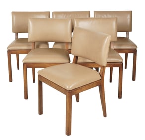 A Set of Six Mid-Century Modern Dining Chairs