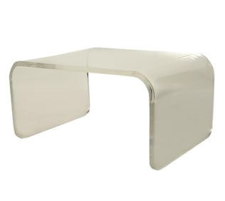 A Modernist Clear Acrylic Coffee Table