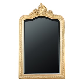 A Rococo-Style Giltwood Mirror
