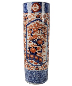 An Imari Porcelain Umbrella Stand
