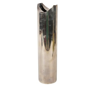 A Lino Sabattini Silver-Plated Metal Vase