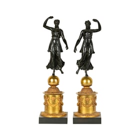 A Pair of Empire-Style Figural Candelabra Bases