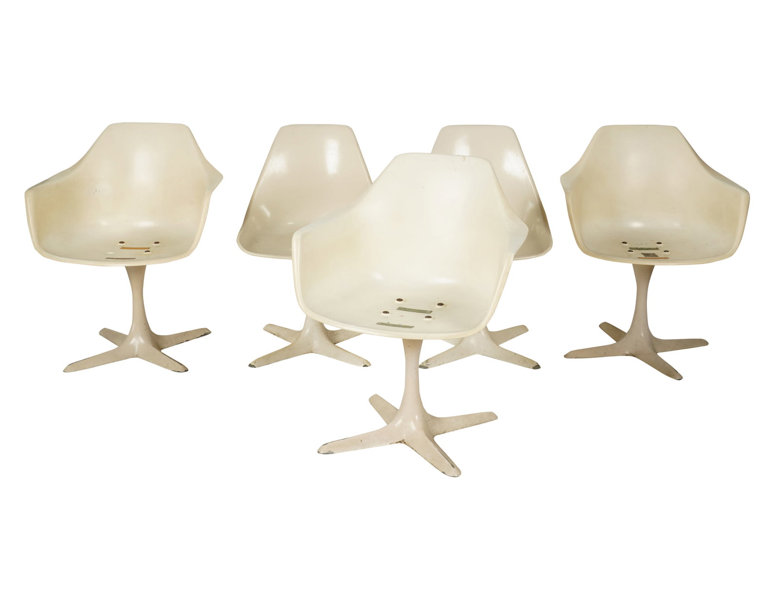 A Set of Five Maurice Burke Tulip Chairs (1 of 8)