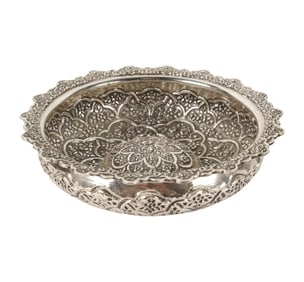 An .800 Silver Repousse Bowl