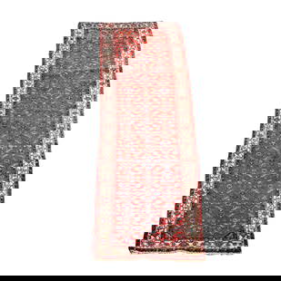 A Persian Runner Rug 9'9" x 2'8": wool on cotton9'9" x 2'8"
