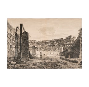 L. Rossini: Veduta del Grand'Interno dell' Anfiteatro Flavio