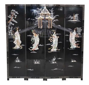 A Chinese Four-Panel Screen