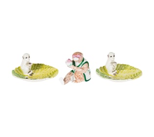 A Group of Continental Ceramic Monkey Figures