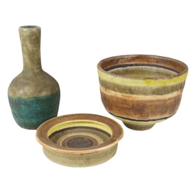 Three Gambone Pottery Vessels