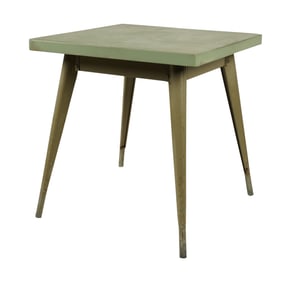 A Xavier Pauchard Model 55 Painted Steel Cafe Table