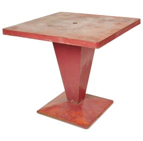 A Xavier Pauchard Painted Steel Cafe Table