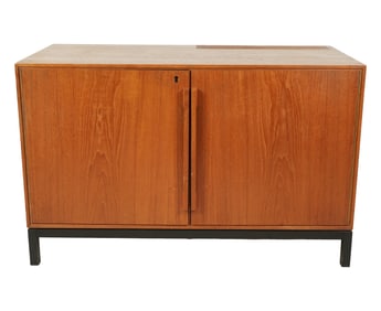 A Danish Modern Teak Bar Cabinet