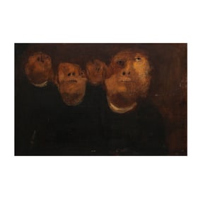 Artist Unknown (20th/21st Century): Untitled (Faces)
