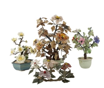 Three Chinese Mineral Trees