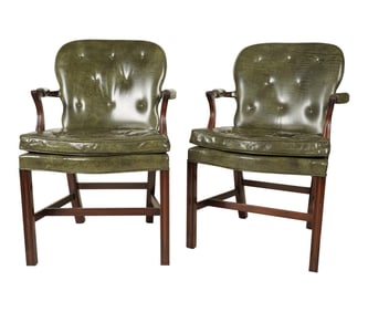 A Pair of Smith and Watson Georgian-Style Armchairs