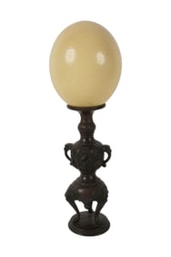 An Ostrich Egg on Stand