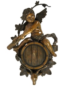 A Wall-Mounted Figural Font