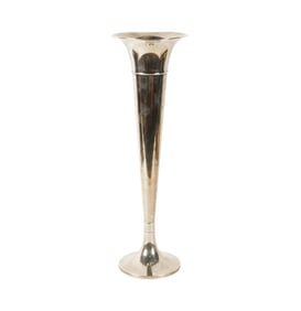 An American Sterling Trumpet Vase