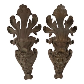 A Pair of Bronze Appliques