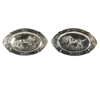 Two Silver Relief Plaques