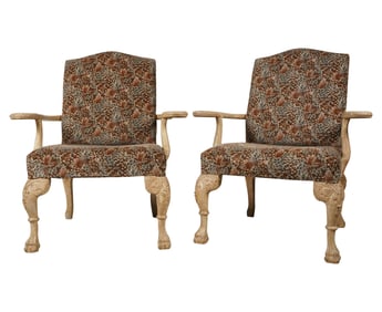 A Pair of Carved Armchairs