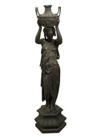 A Classical-Style Torchiere Floor Lamp