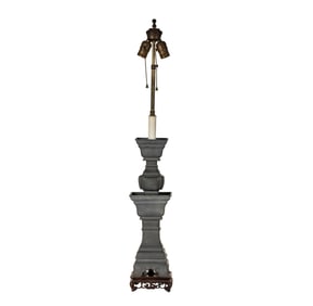 A Chinese Metal Altar Stick