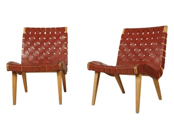 Jens Risom: Pair of Lounge Chairs
