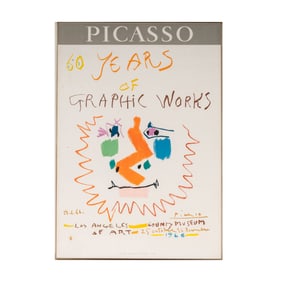 A Vintage Picasso LACMA Poster
