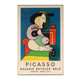 A Vintage Picasso Galerie Beyeler - Bale Poster
