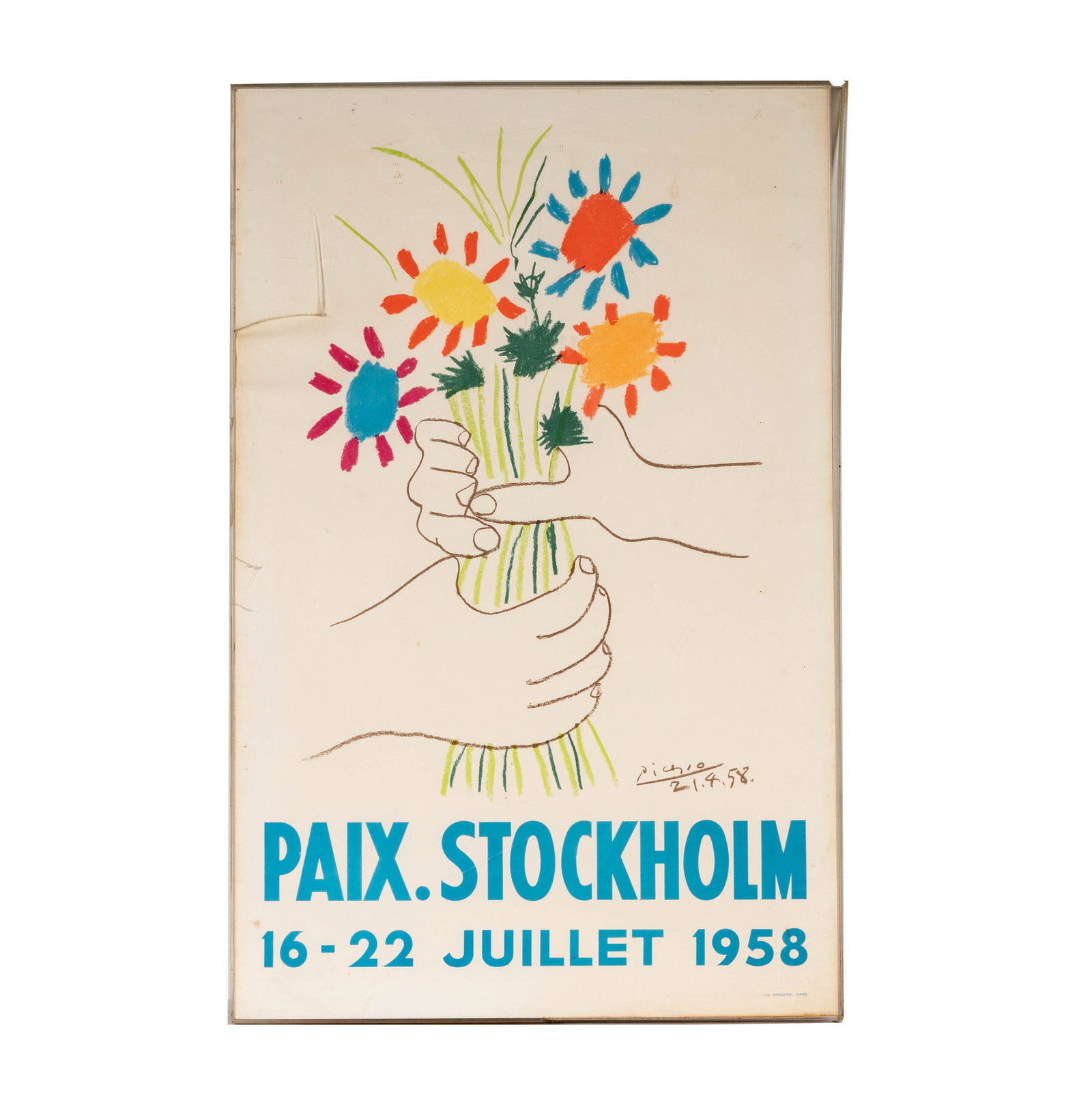 A Vintage Picasso Paix Stockholm Poster (1 of 13)