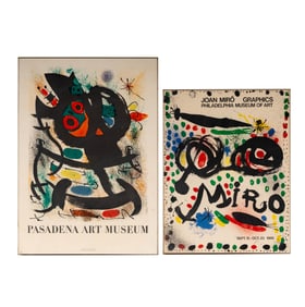 Two Vintage Joan Miro Posters