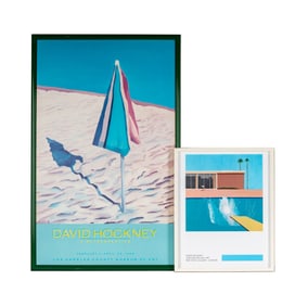Two Framed David Hockney Posters