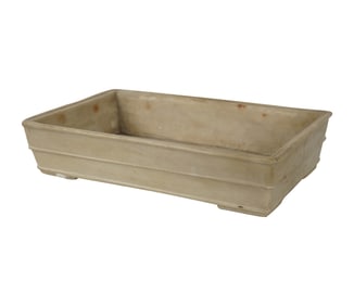 A Chinese White Stone Planter