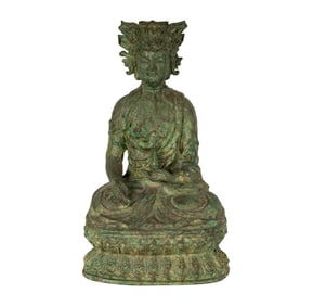 A Bronze Figure of Buddha