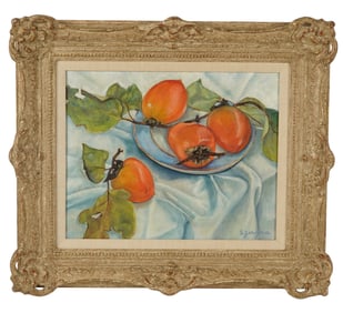 Late 20th Century: Still Life with Persimmons